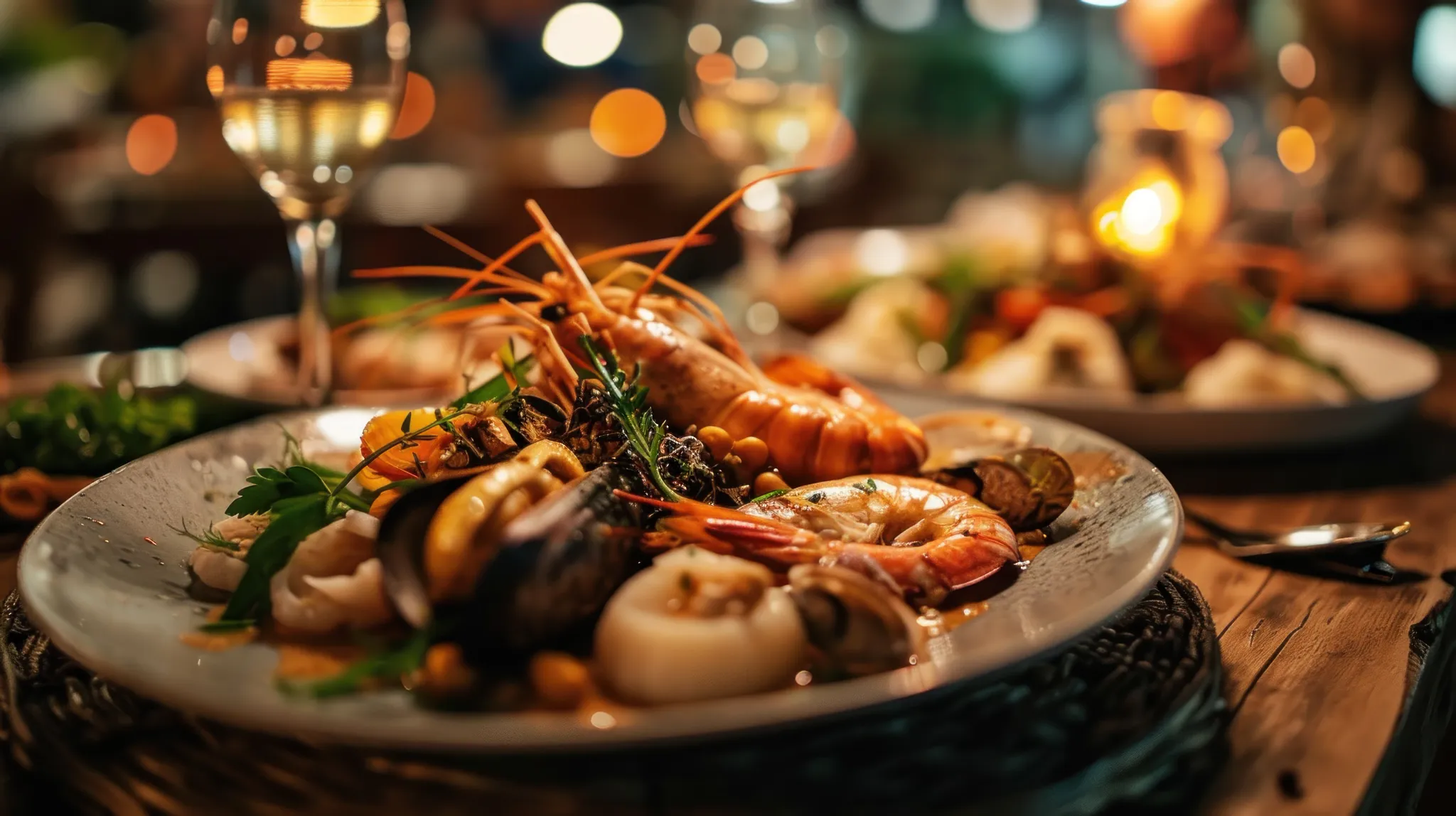 Olio restaurant at Dreams Sands Cancun Resort & Spa featuring Mediterranean-inspired cuisine, elegant dining space, and contemporary coastal ambiance.